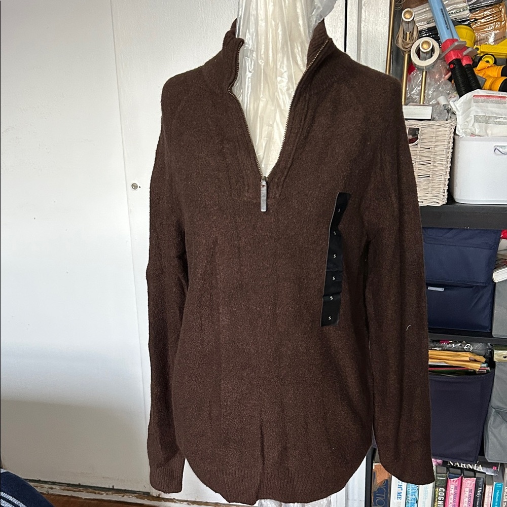 Banana Republic Chocolate Knit Sweater size oversized small nwt